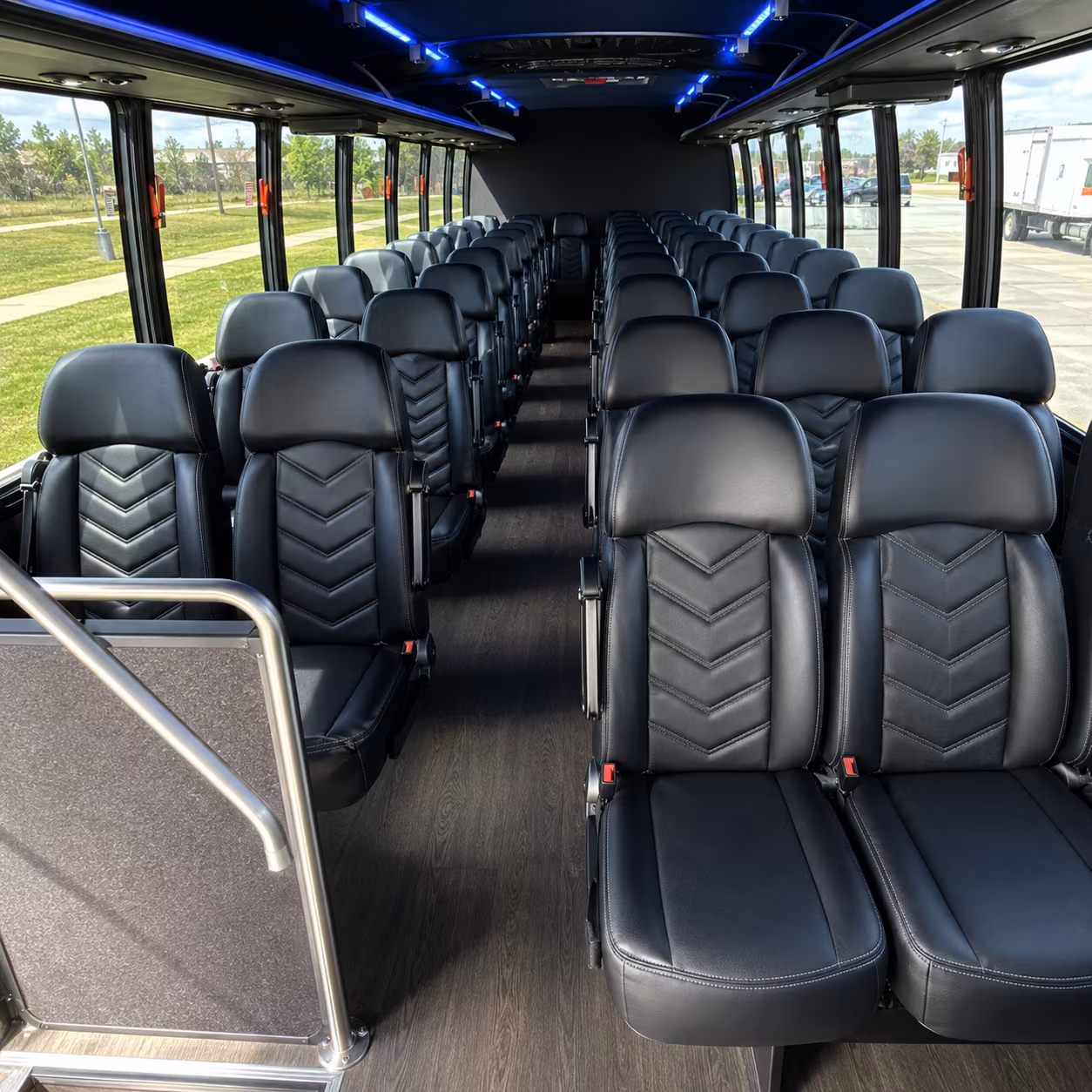 bridal party minibuses for getting ready transportation in port orange