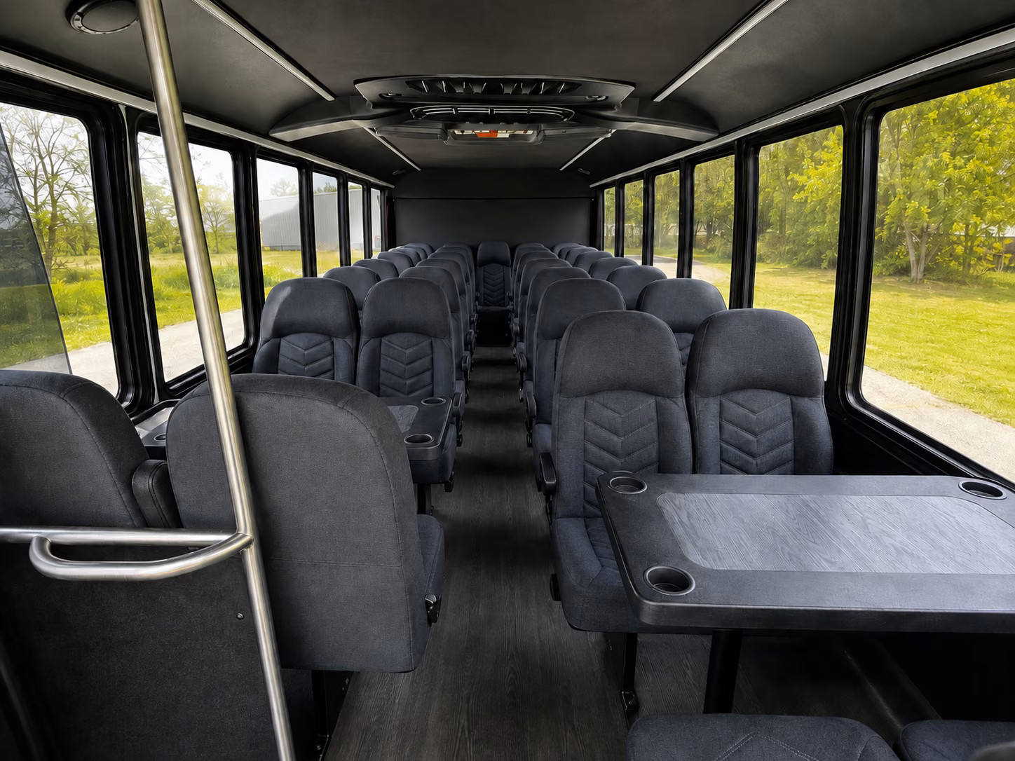 port orange 15 passenger minibus inside