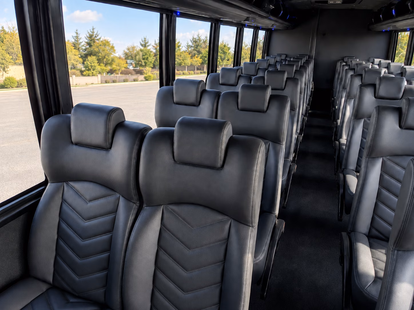 port orange 15 passenger minibus interior