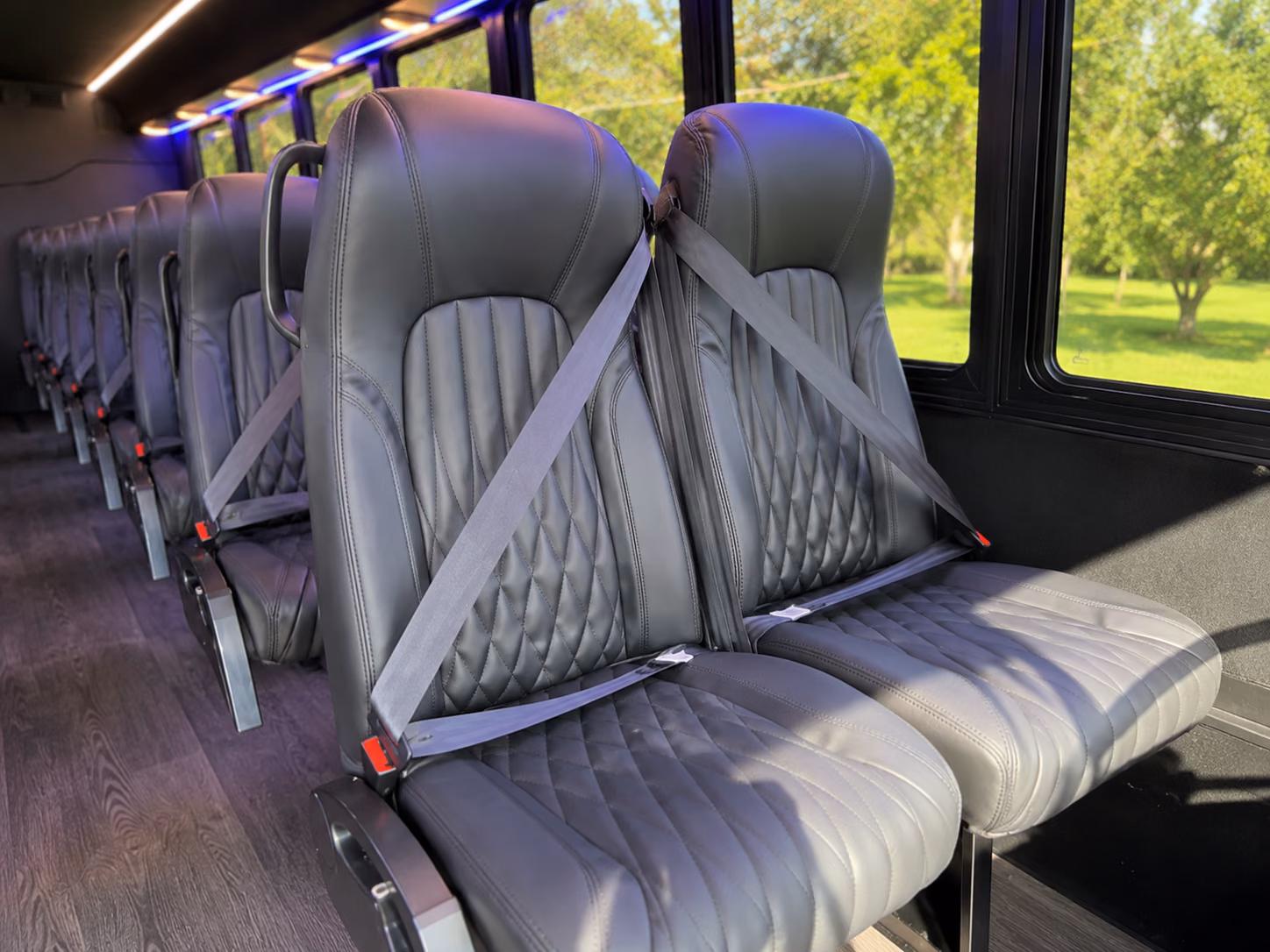 port orange 18 passenger minibus interior