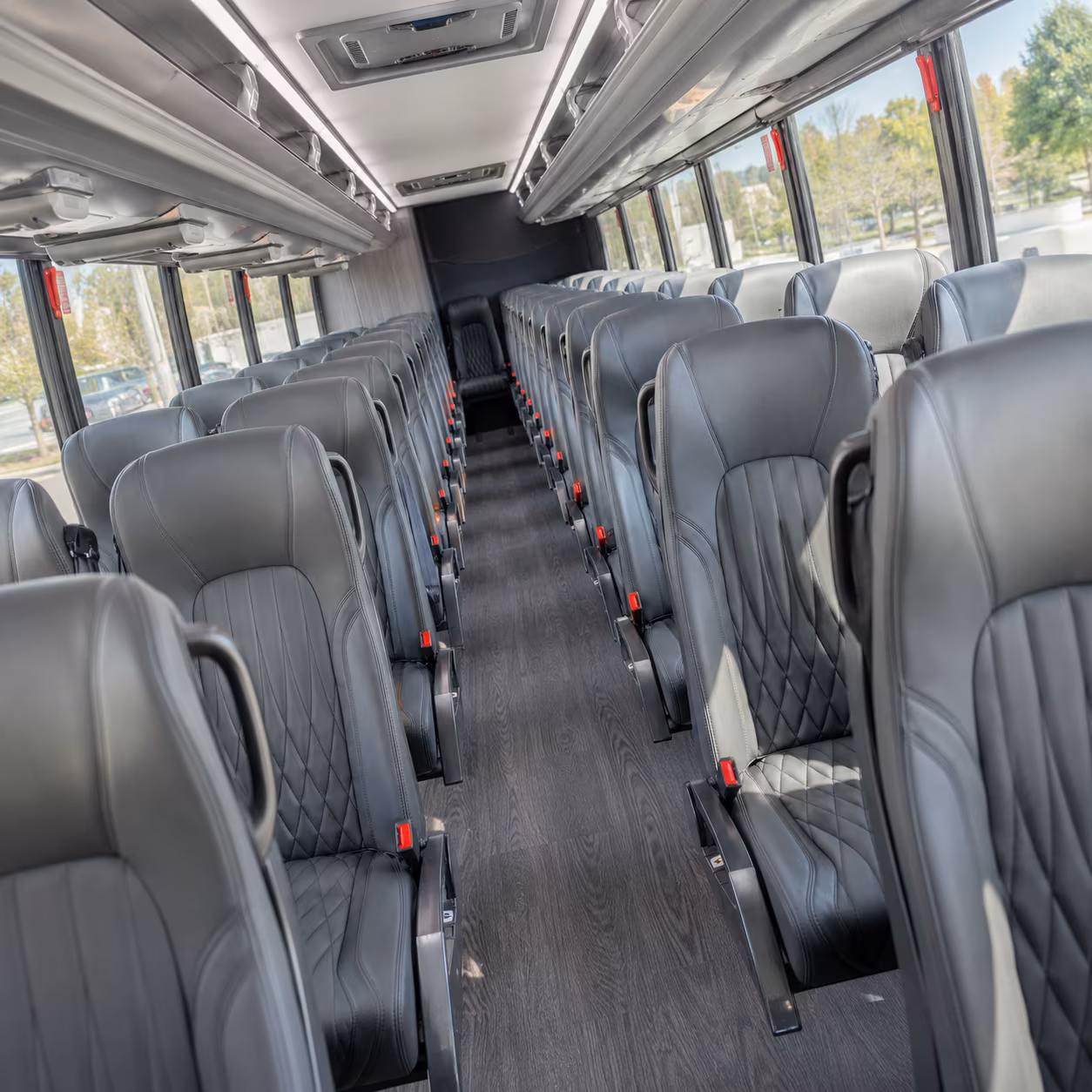 port orange 28 passenger minibus inside