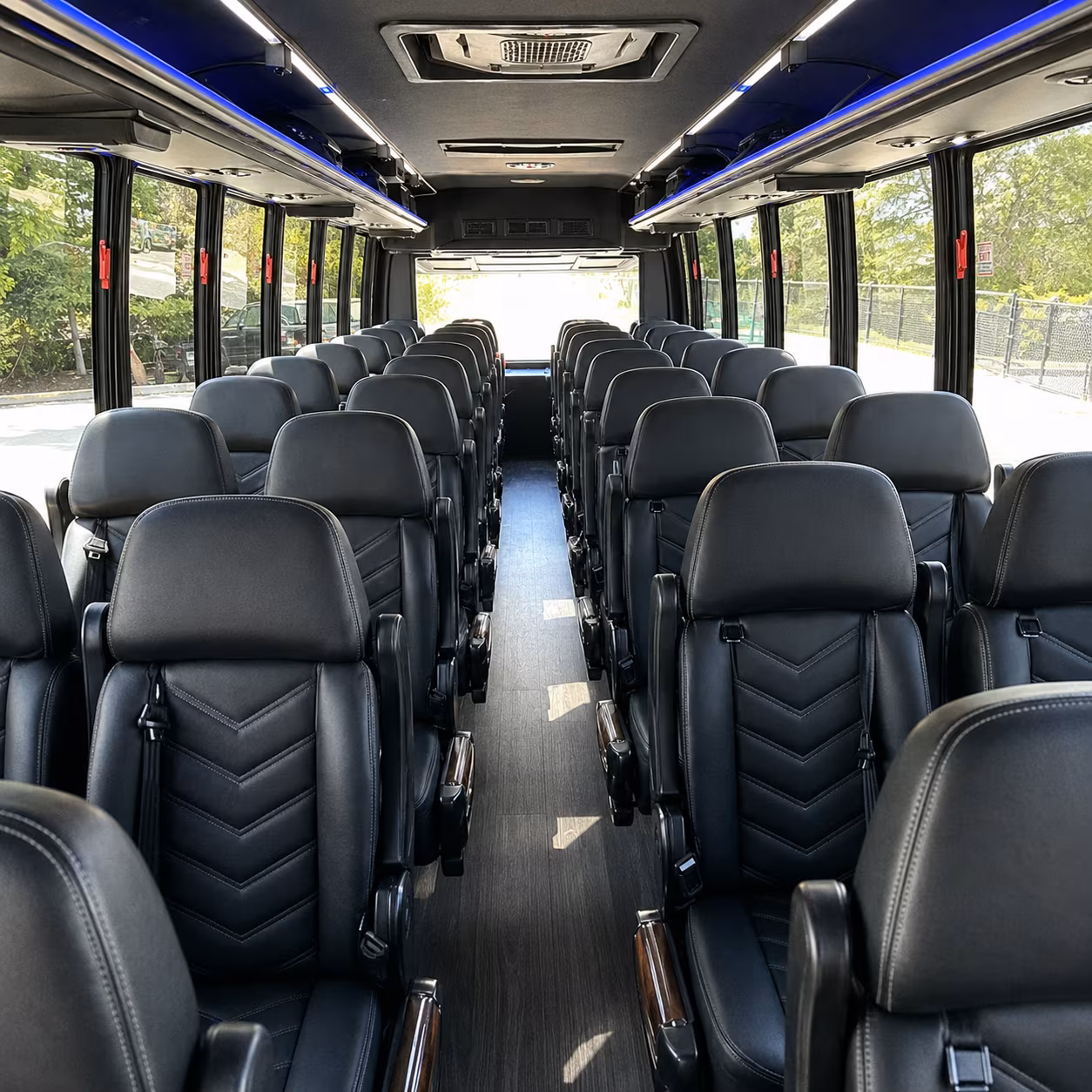 port orange 28 passenger minibus interior
