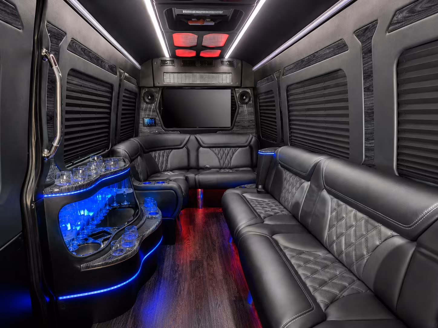 port orange 30 passenger party bus interior