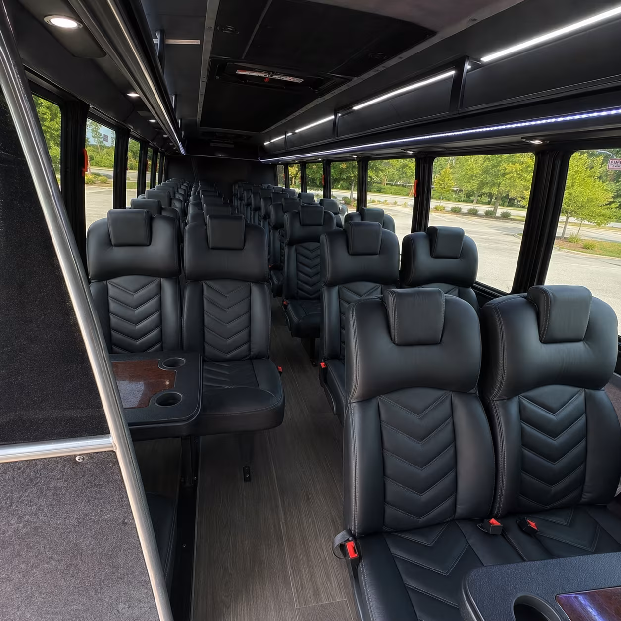 port orange 35 passenger minibus inside