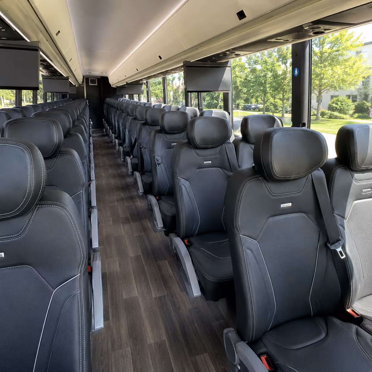 port orange 56 passenger charter bus interior