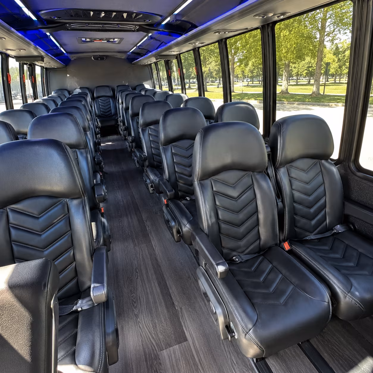 port orange corporate event transportation onboard seating